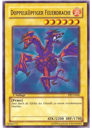 Doppelköpfiger Feuerdrache