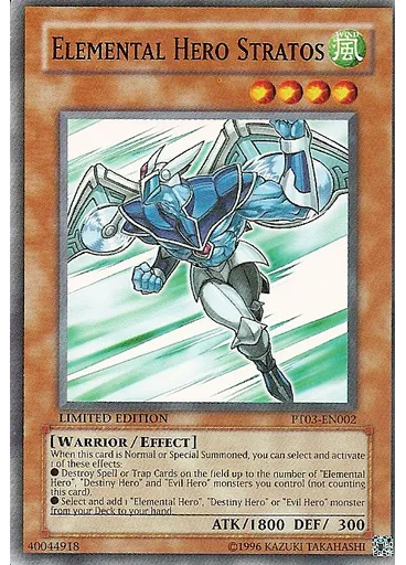 Elemental HERO Stratos — Pharaoh Tour Promotional Cards