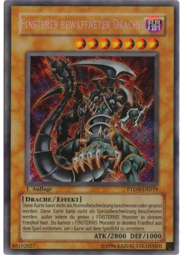 Finsterer bewaffneter Drache