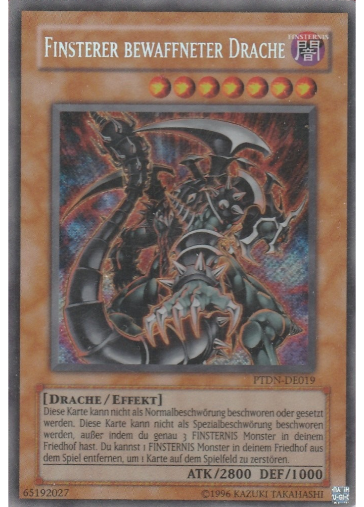 Finsterer bewaffneter Drache (Secret Rare Unlimited)