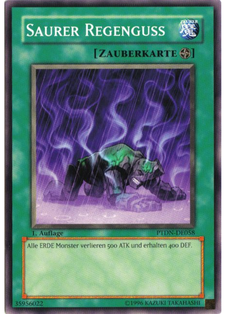 Saurer Regenguss
