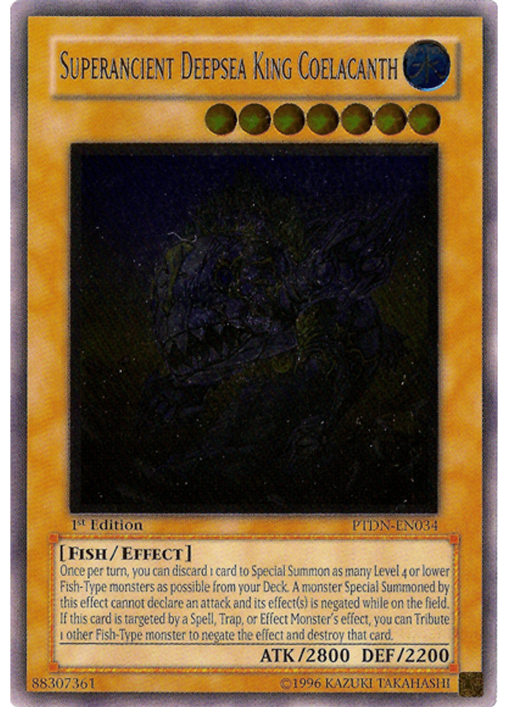 Superancient Deepsea King Coelacanth (Ultimate Rare 1st Edition)