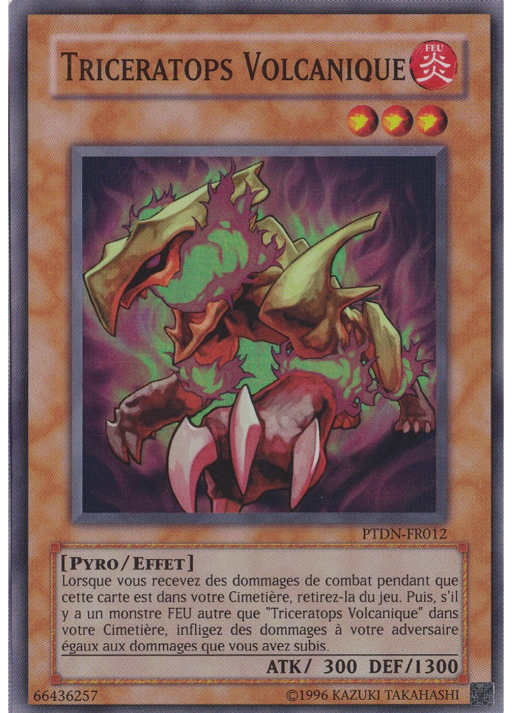 Triceratops Volcanique (Super Rare Unlimited)