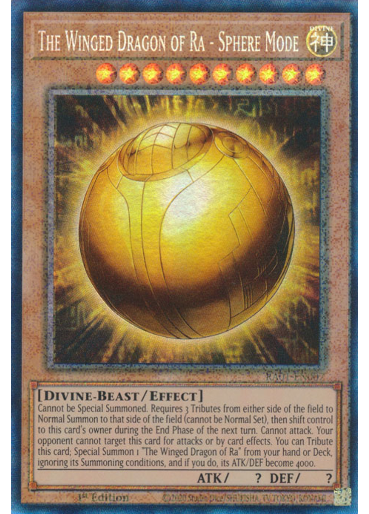 The Winged Dragon of Ra - Sphere Mode (Collectors Rare 1st Edition)