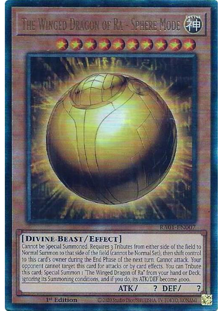 The Winged Dragon of Ra - Sphere Mode (Ultimate Rare 1st Edition)