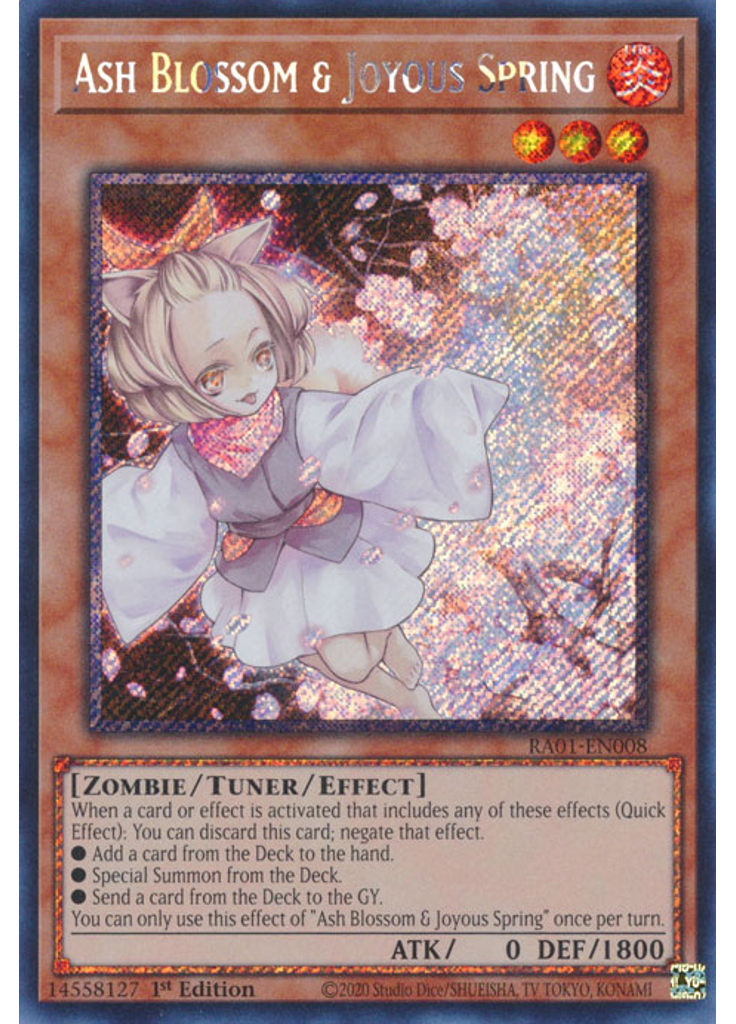 Ash Blossom & Joyous Spring (Platinum Secret Rare 1st Edition)