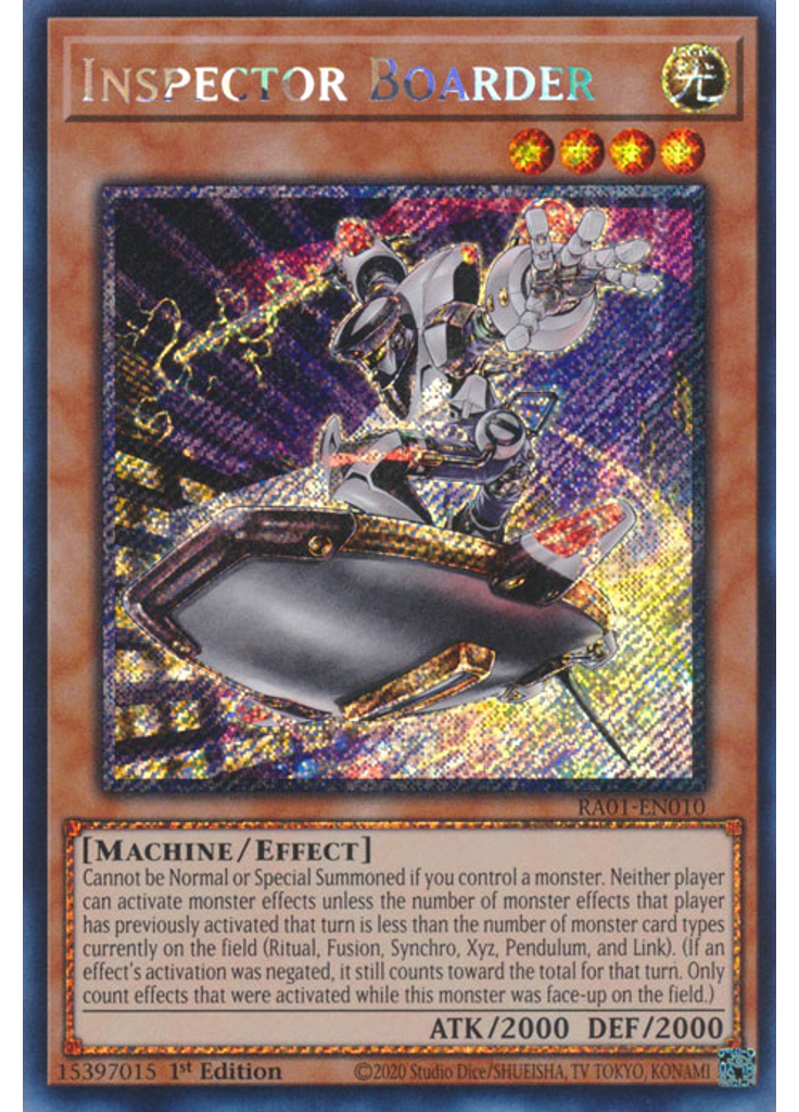 Inspector Boarder (Platinum Secret Rare 1st Edition)
