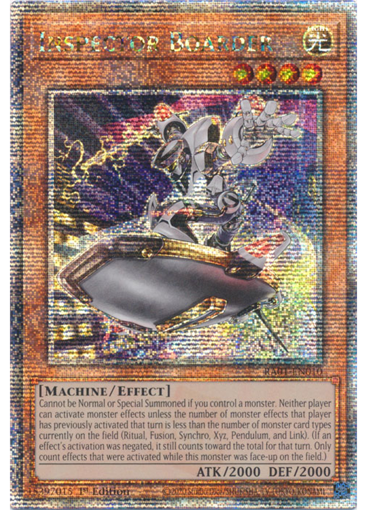 Inspector Boarder (Quarter Century Secret Rare 1st Edition)