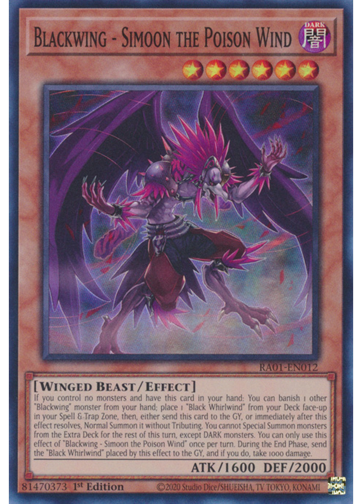 Blackwing - Simoon the Poison Wind