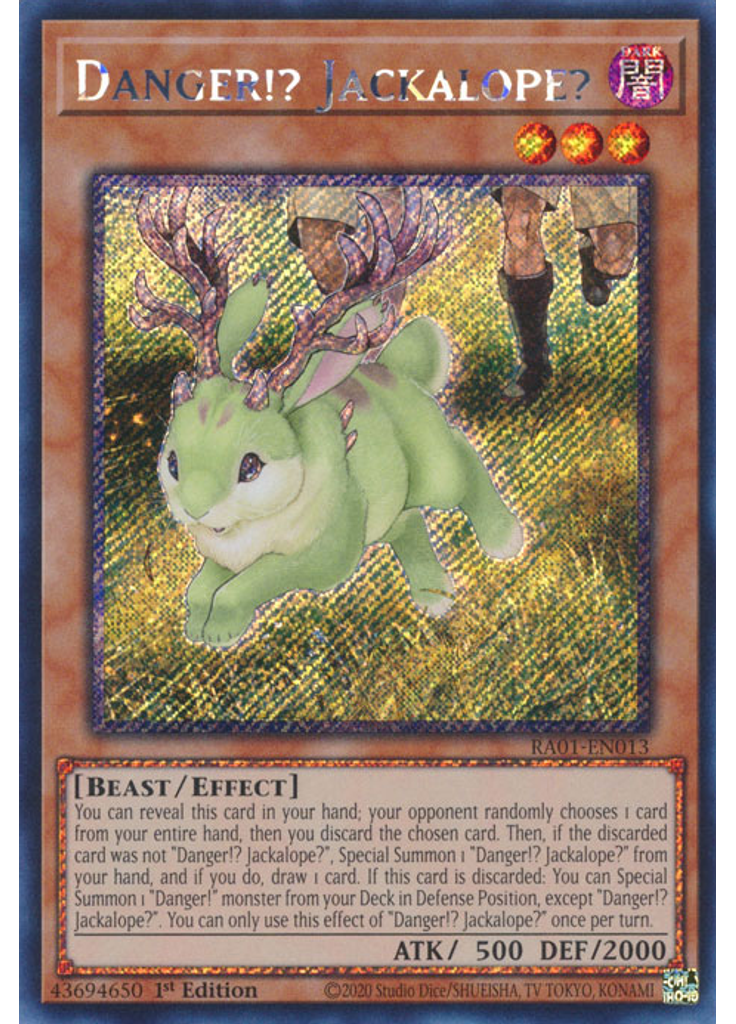 Danger!? Jackalope? (Platinum Secret Rare 1st Edition)