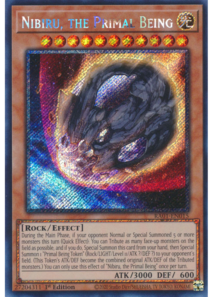 Nibiru, the Primal Being (Platinum Secret Rare 1st Edition)