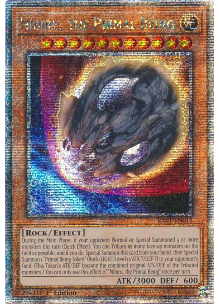 Nibiru, the Primal Being (Quarter Century Secret Rare 1st Edition)