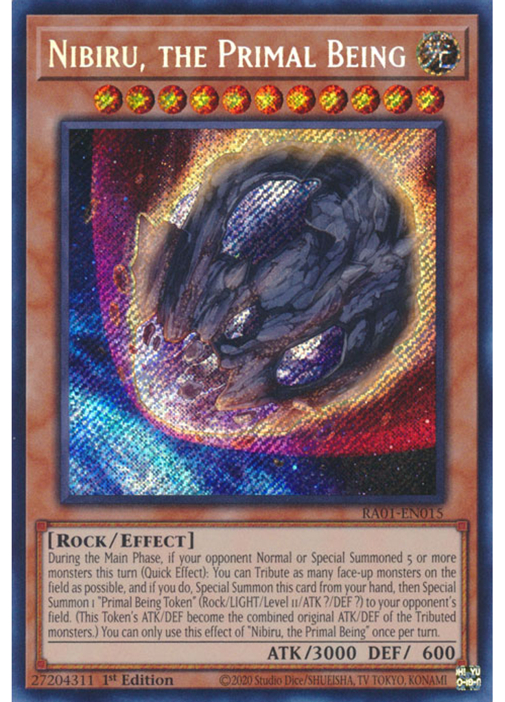 Nibiru, the Primal Being (Secret Rare 1st Edition)
