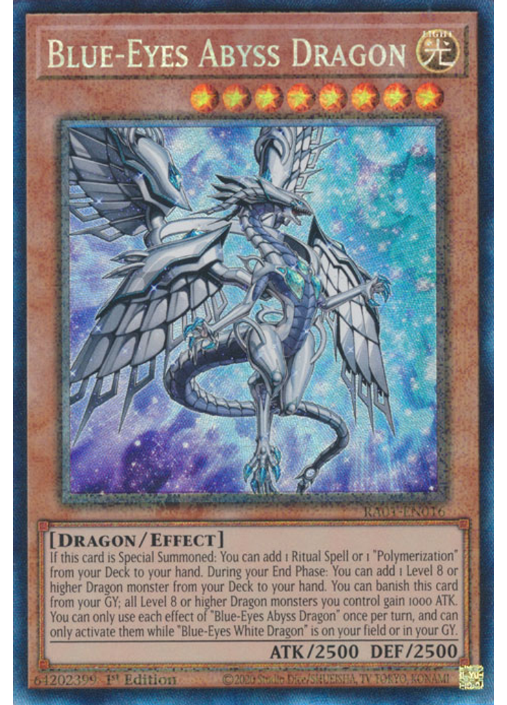 Blue-Eyes Abyss Dragon (Collectors Rare 1st Edition)