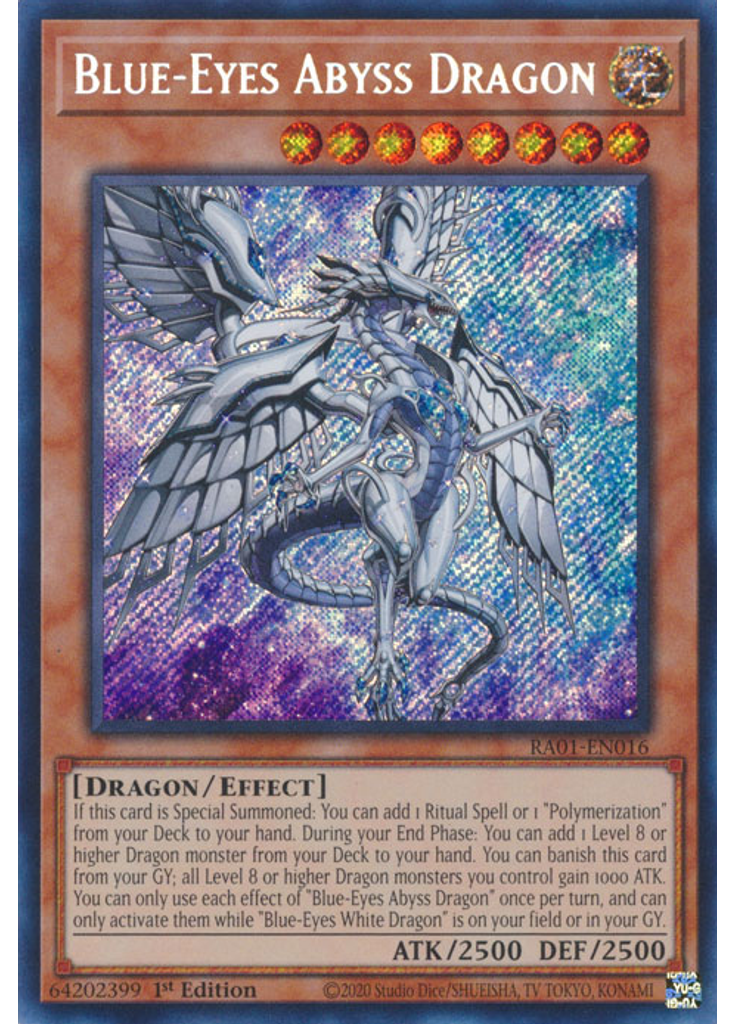 Blue-Eyes Abyss Dragon (Secret Rare 1st Edition)