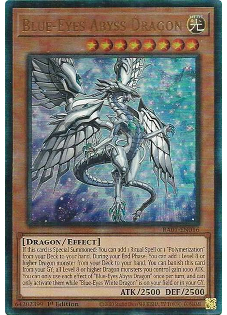 Blue-Eyes Abyss Dragon (Ultimate Rare 1st Edition)