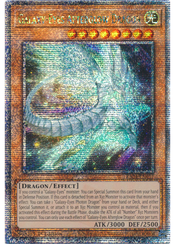 Galaxy-Eyes Afterglow Dragon (Quarter Century Secret Rare 1st Edition)