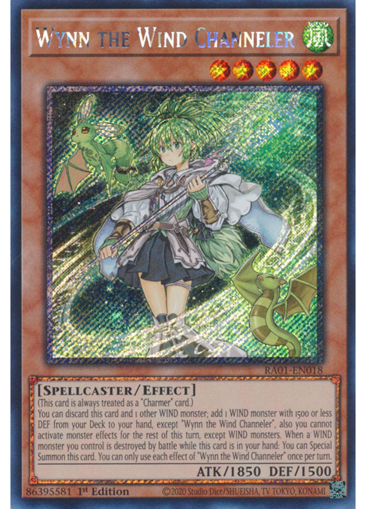 Wynn the Wind Channeler (Platinum Secret Rare 1st Edition)