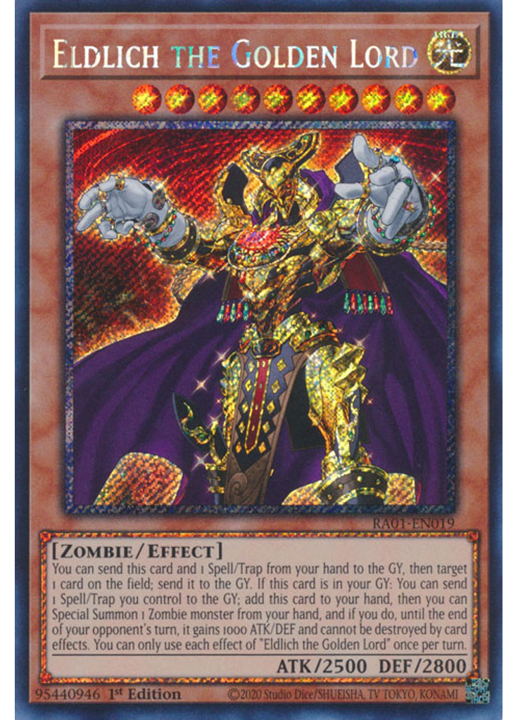 Eldlich the Golden Lord (Platinum Secret Rare 1st Edition)