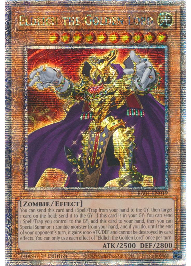 Eldlich the Golden Lord (Quarter Century Secret Rare 1st Edition)