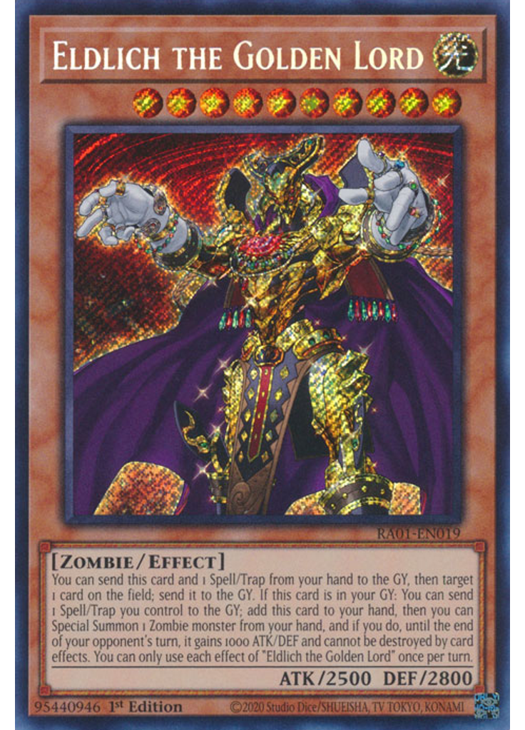 Eldlich the Golden Lord (Secret Rare 1st Edition)