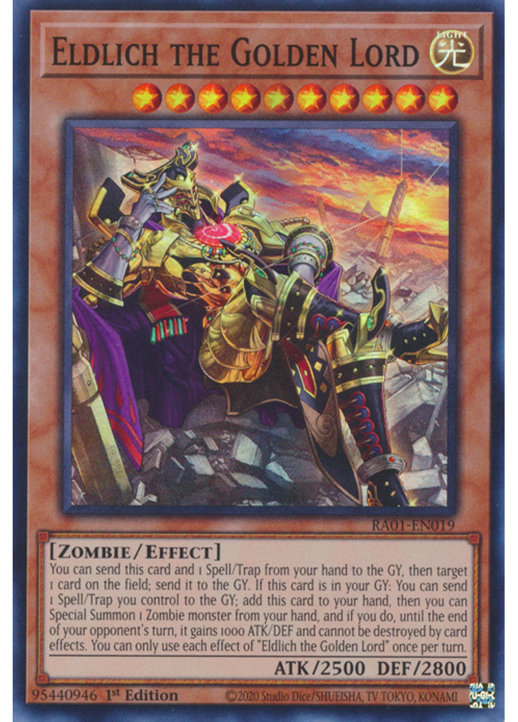 Eldlich the Golden Lord (Super Rare 1st Edition Alternate Art)