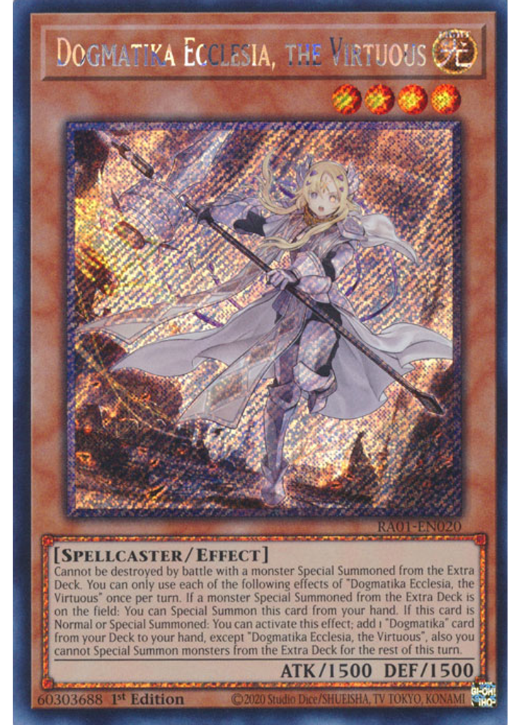 Dogmatika Ecclesia, the Virtuous (Platinum Secret Rare 1st Edition)