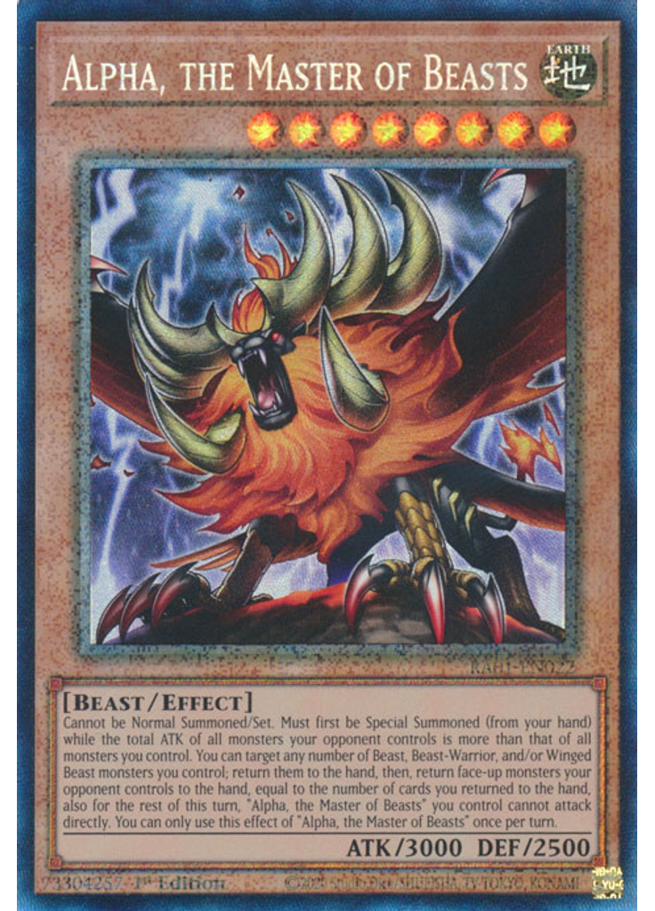 Alpha, the Master of Beasts (Collectors Rare 1st Edition)