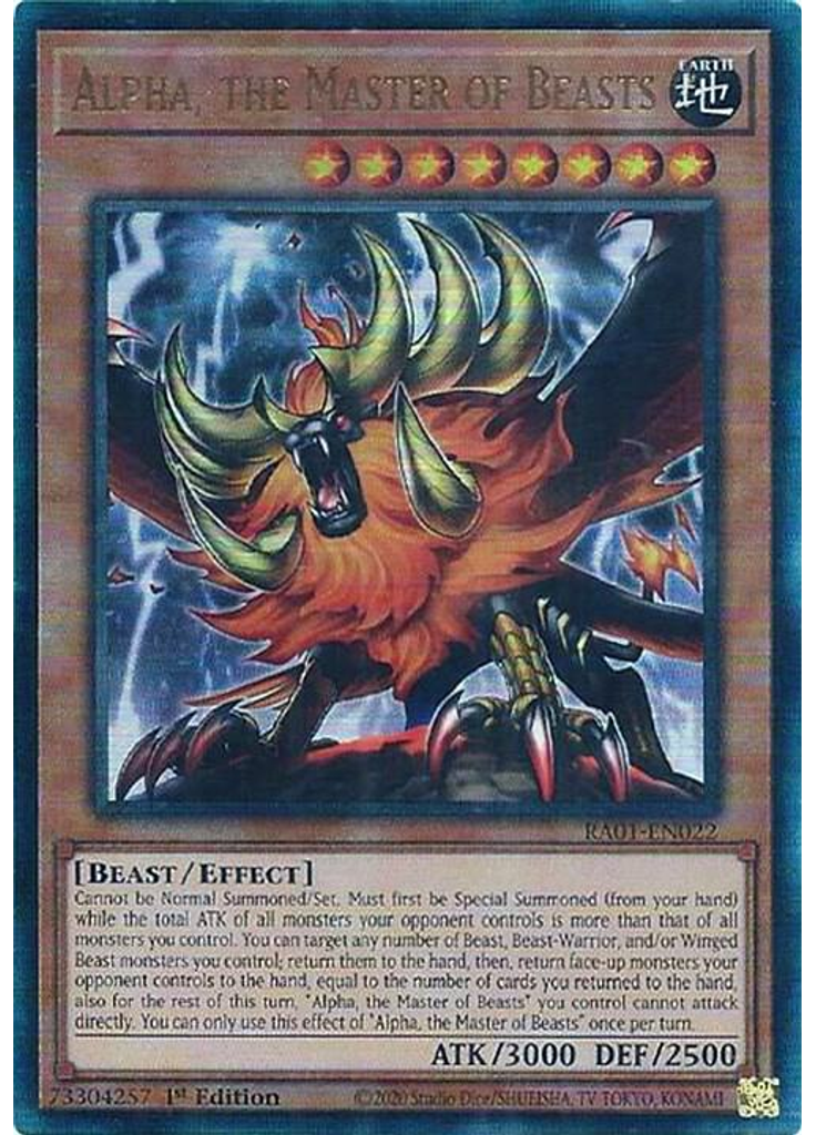 Alpha, the Master of Beasts (Ultimate Rare 1st Edition)