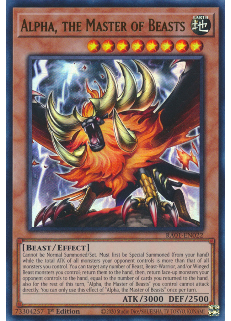 Alpha, the Master of Beasts (Ultra Rare 1st Edition)