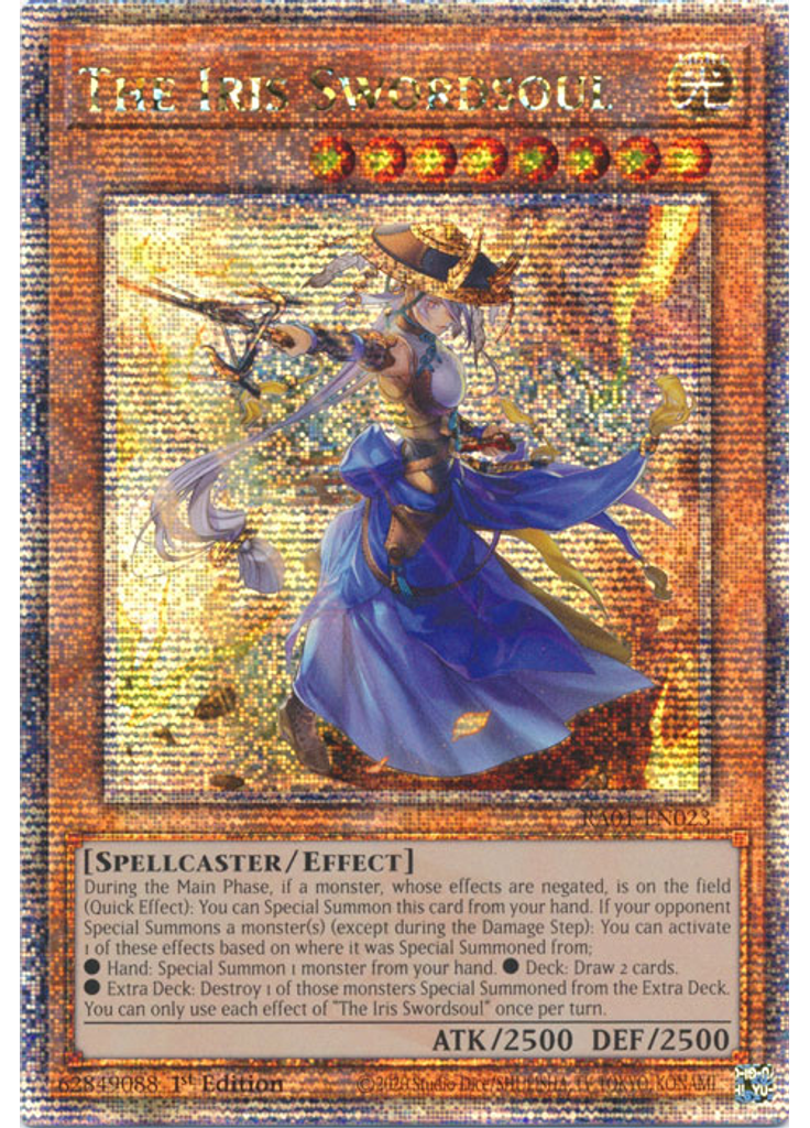 The Iris Swordsoul (Quarter Century Secret Rare 1st Edition)