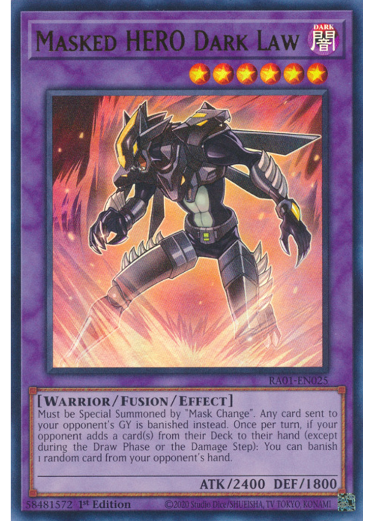 Masked HERO Dark Law (Ultra Rare 1st Edition)