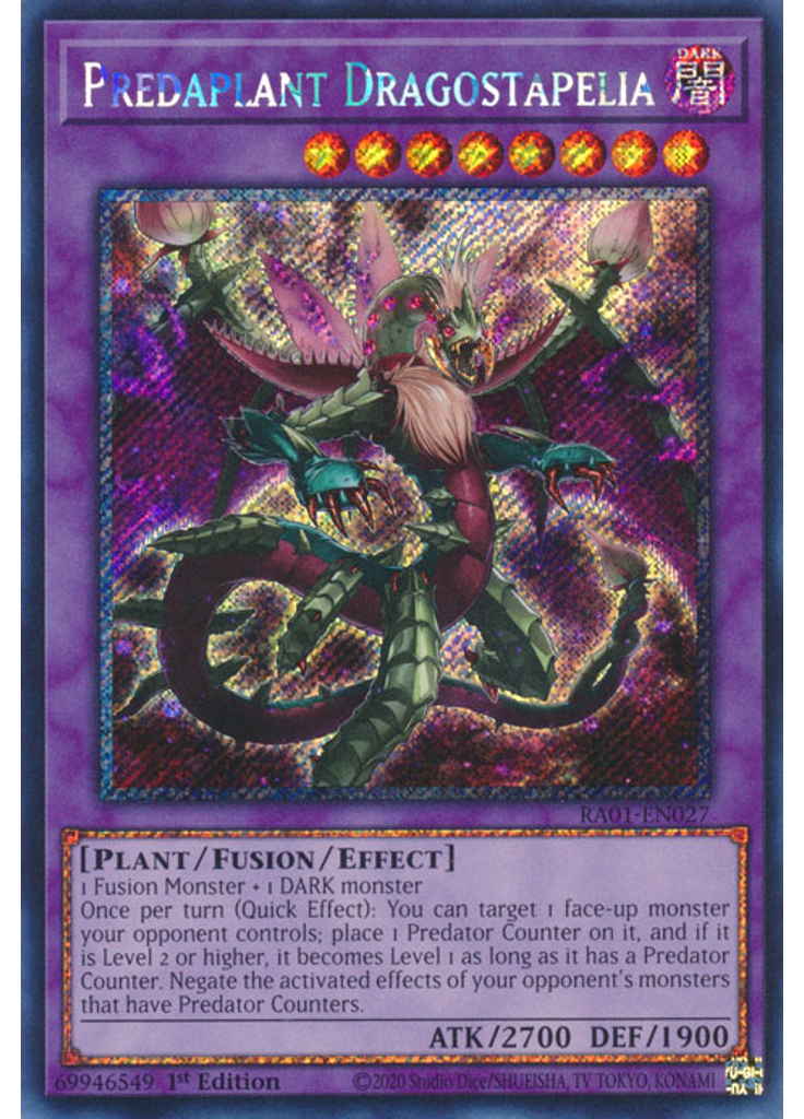 Predaplant Dragostapelia (Platinum Secret Rare 1st Edition)