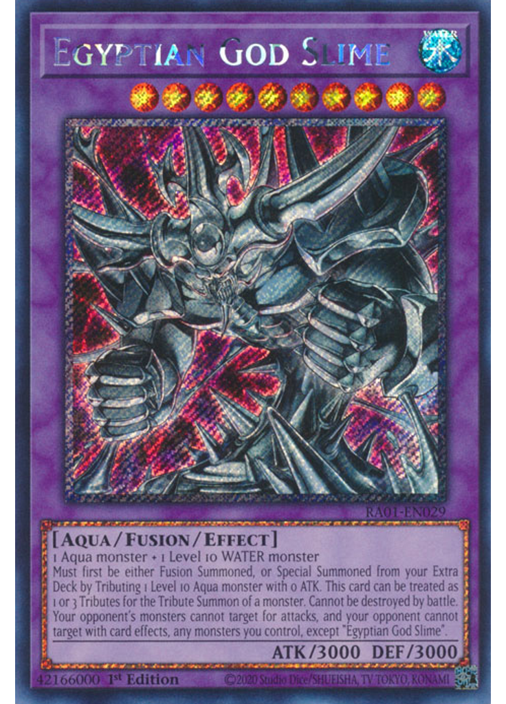 Egyptian God Slime (Platinum Secret Rare 1st Edition)