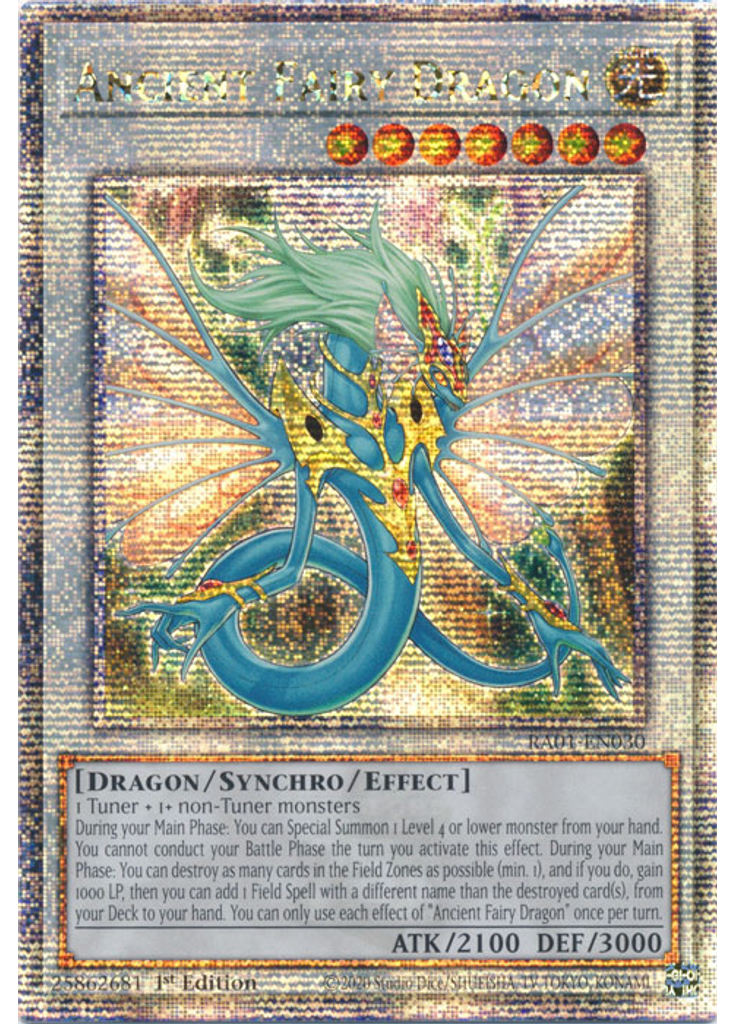Ancient Fairy Dragon (Quarter Century Secret Rare 1st Edition)