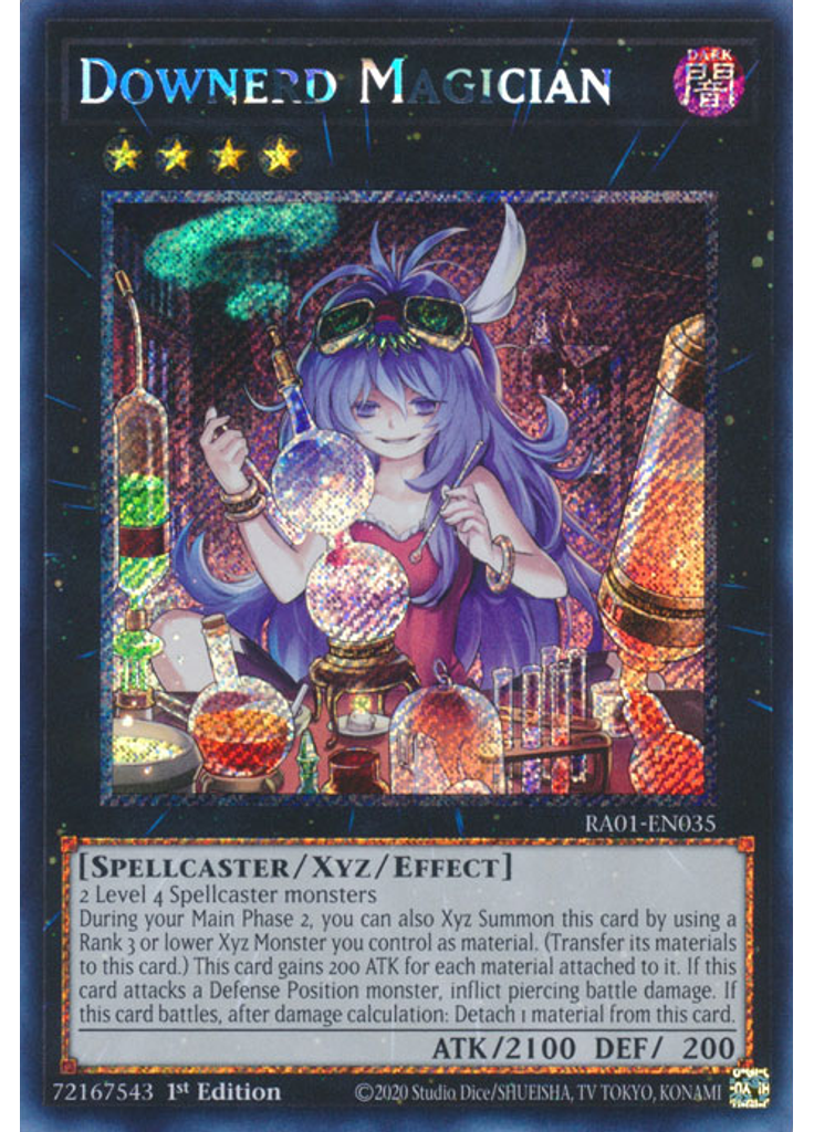 Downerd Magician (Platinum Secret Rare 1st Edition)