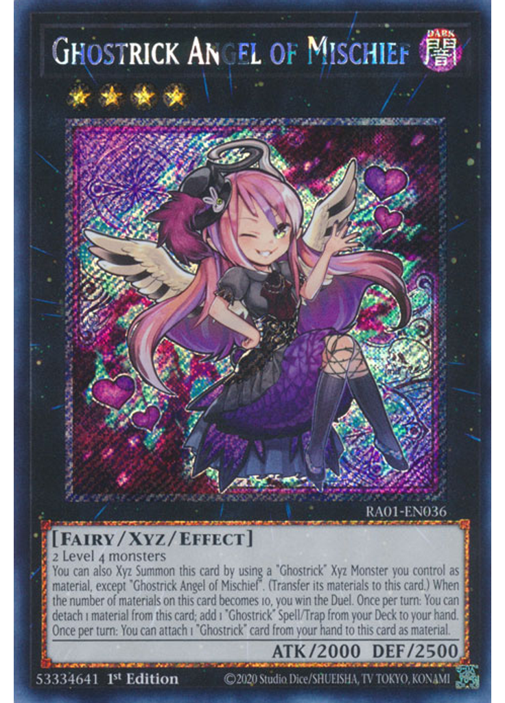 Ghostrick Angel of Mischief (Platinum Secret Rare 1st Edition)
