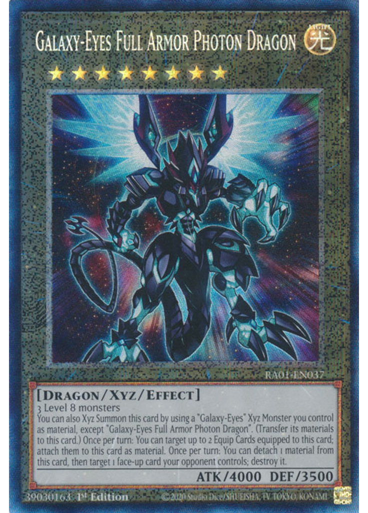 Galaxy-Eyes Full Armor Photon Dragon (Collectors Rare 1st Edition)