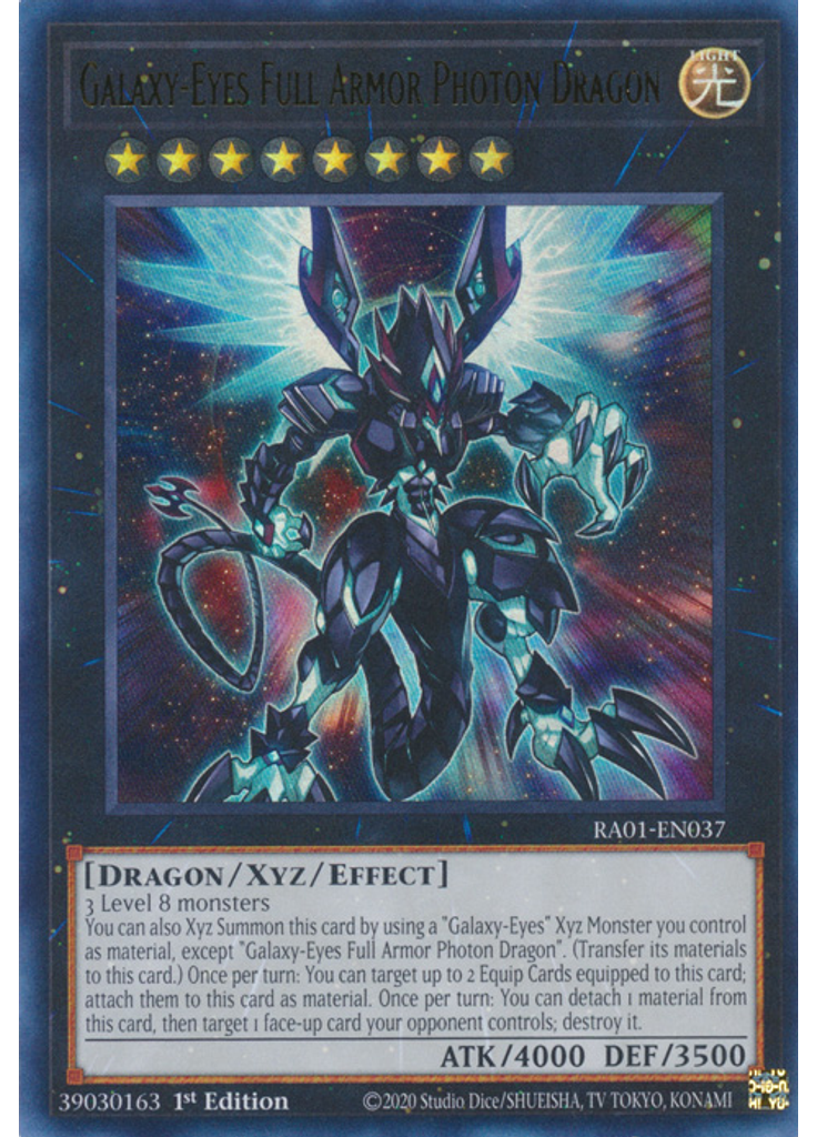 Galaxy-Eyes Full Armor Photon Dragon (Ultra Rare 1st Edition)