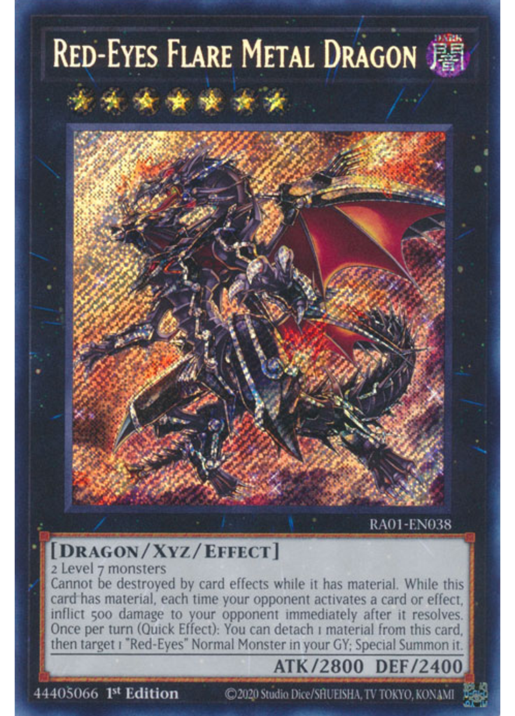 Red-Eyes Flare Metal Dragon (Secret Rare 1st Edition)