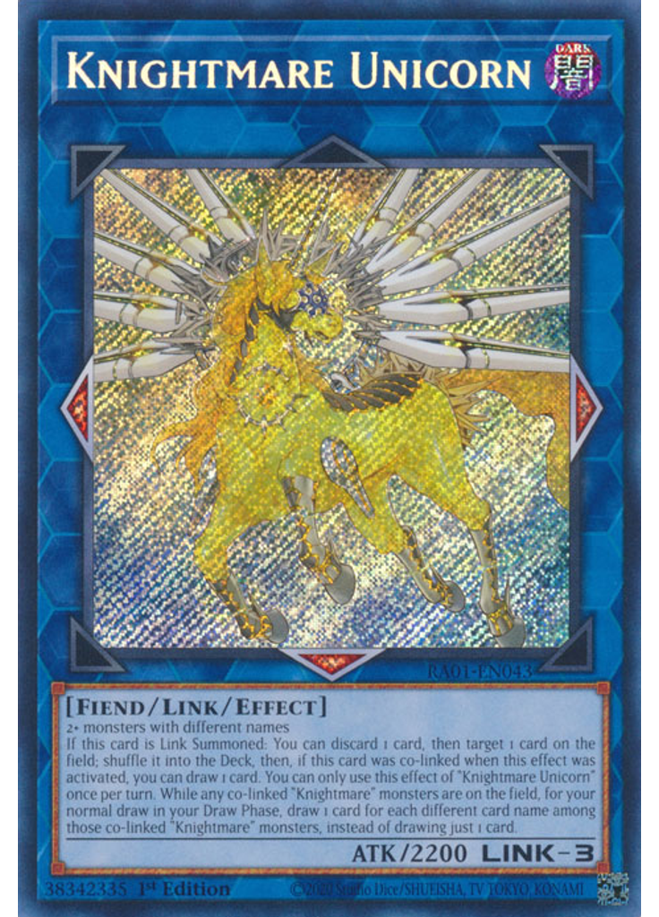 Knightmare Unicorn (Secret Rare 1st Edition)