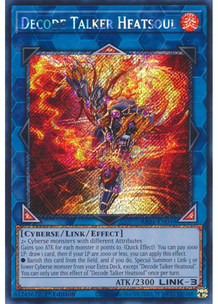 Decode Talker Heatsoul (Platinum Secret Rare 1st Edition)