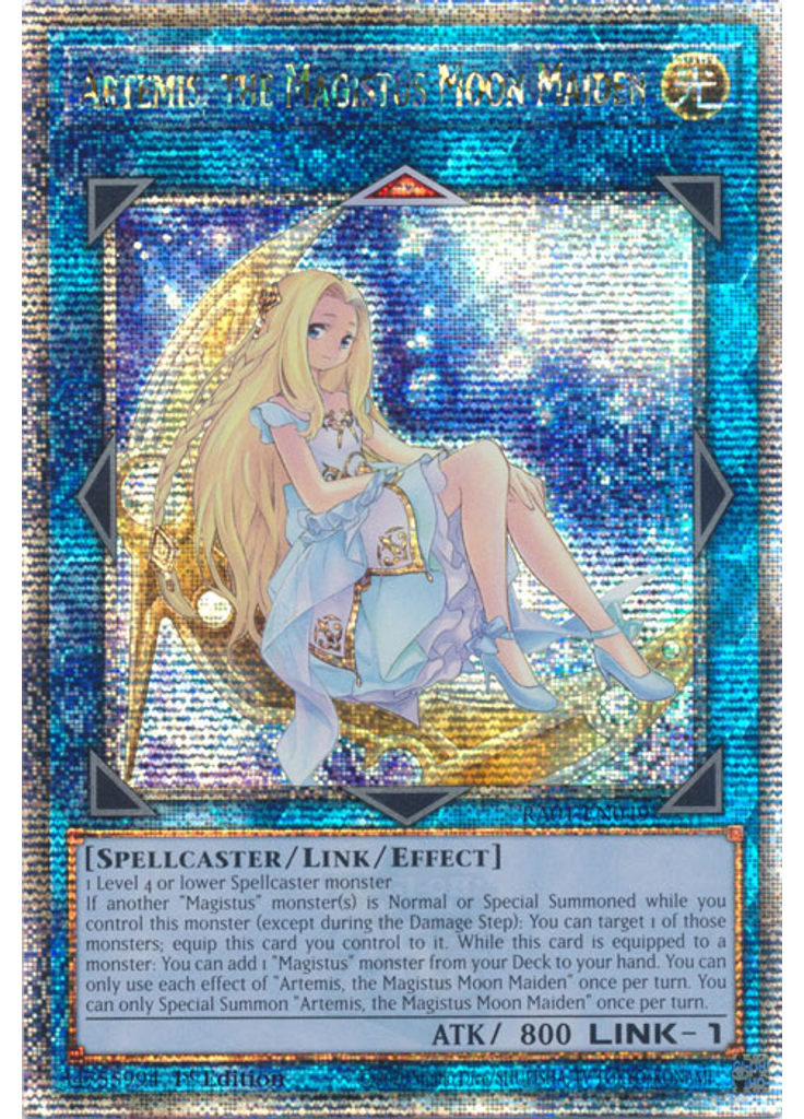 Artemis, the Magistus Moon Maiden (Quarter Century Secret Rare 1st Edition)