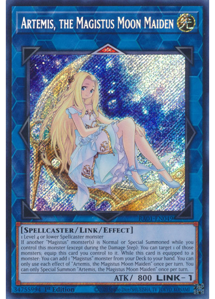 Artemis, the Magistus Moon Maiden (Secret Rare 1st Edition)