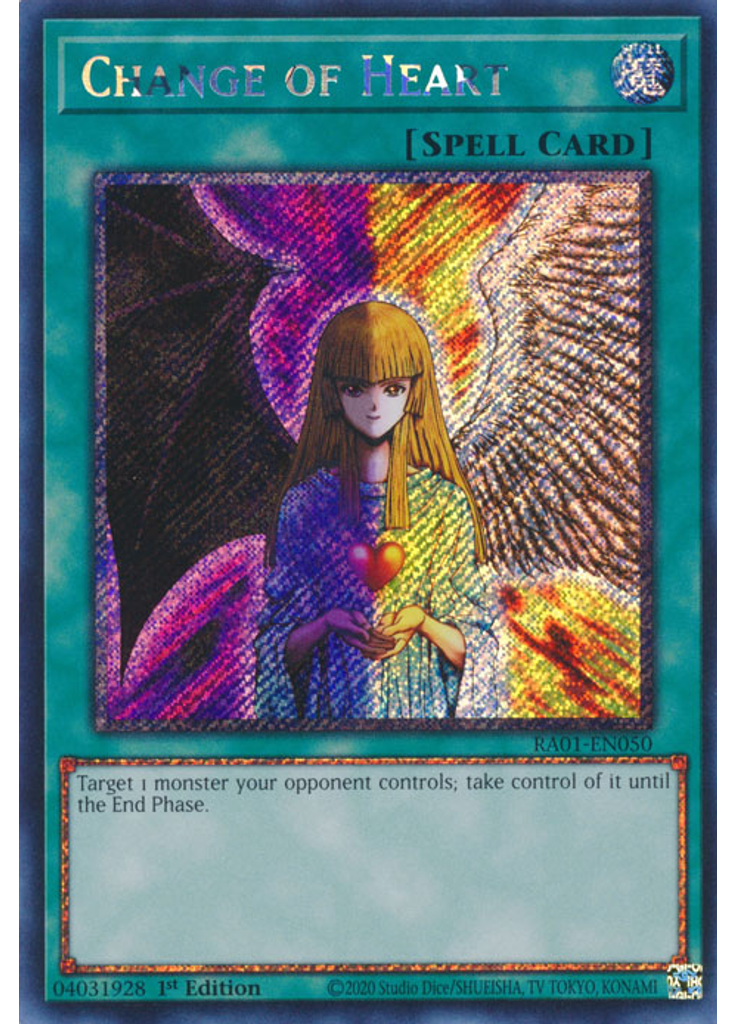 Change of Heart (Platinum Secret Rare 1st Edition)