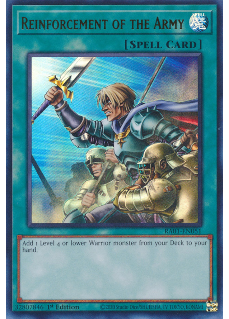 Reinforcement of the Army (Ultra Rare 1st Edition)