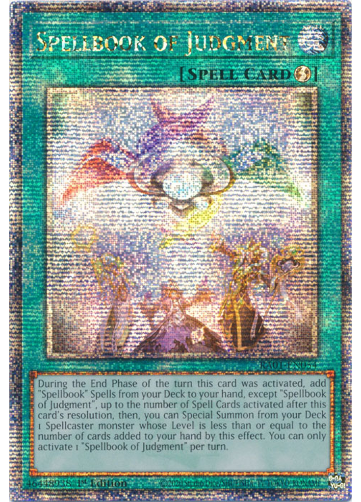 Spellbook of Judgment (Quarter Century Secret Rare 1st Edition)