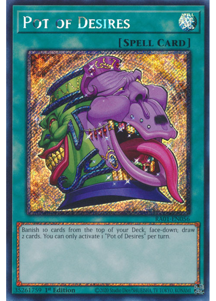 Pot of Desires (Platinum Secret Rare 1st Edition)