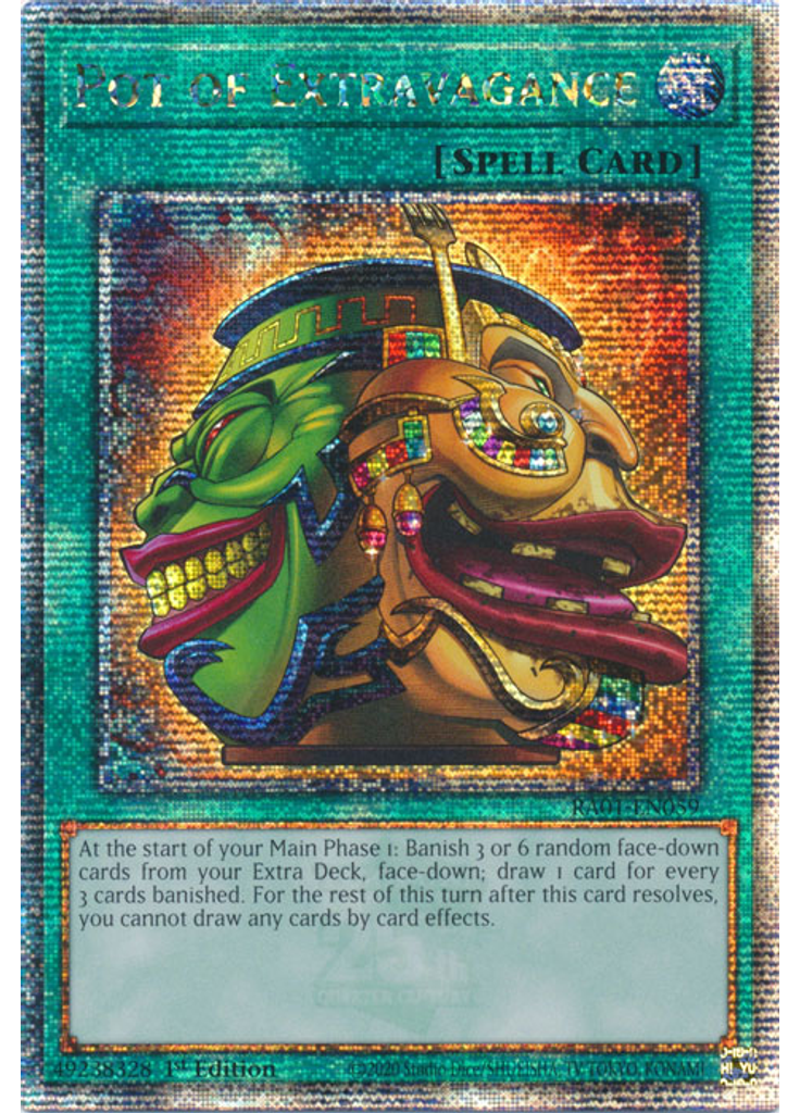 Pot of Extravagance (Quarter Century Secret Rare 1st Edition)