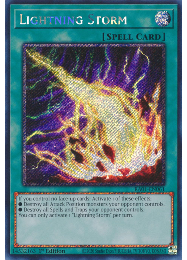 Lightning Storm (Platinum Secret Rare 1st Edition)